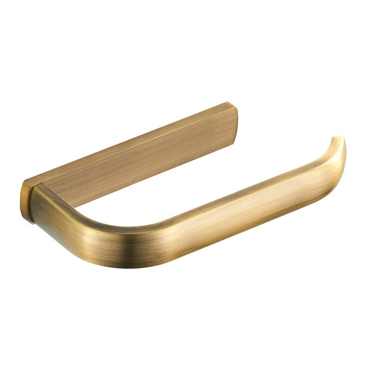 Antique brass toilet paper holder