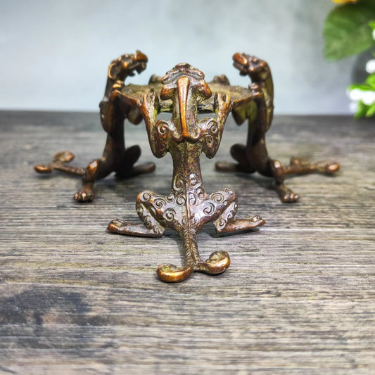 Brass Alloy Tripod Candlestick Candlestick Ornaments